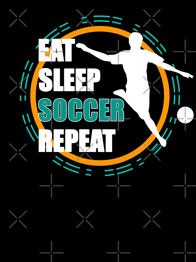 Eat sleep soccer repeat by blikonie