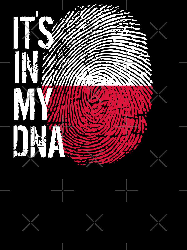 Poland Flag Fingerprint - It's in my DNA Polish by PartyShirts1