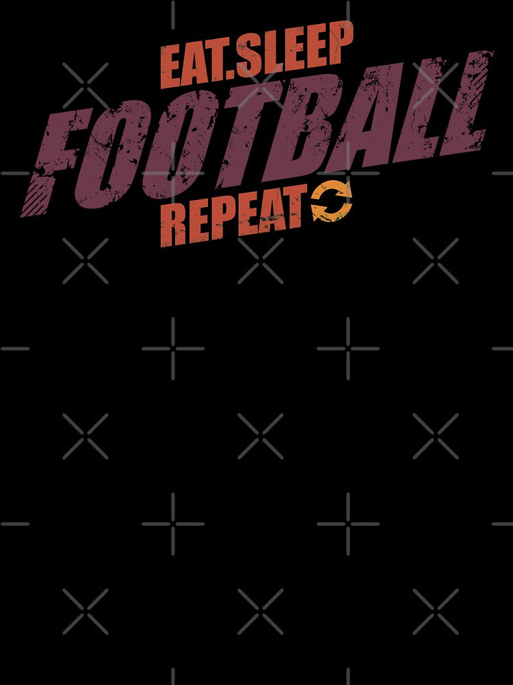 Eat Sleep Football Repeat - Football Player by motivationaltee