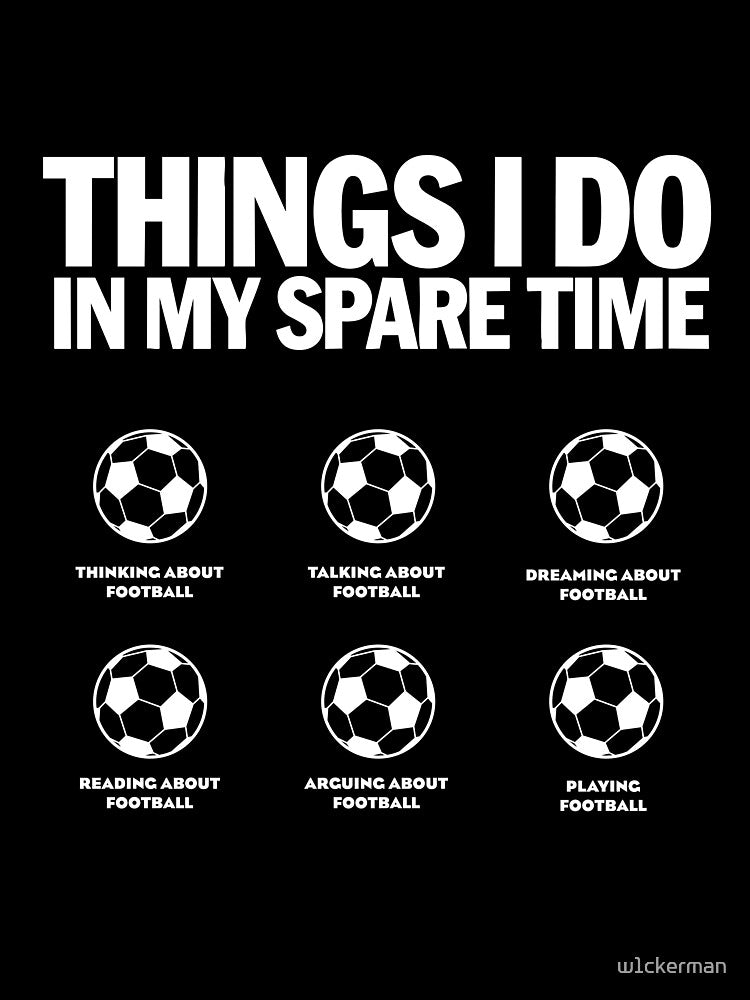 Funny Football Humor Gift for Soccer Lovers English footie addict by w1ckerman