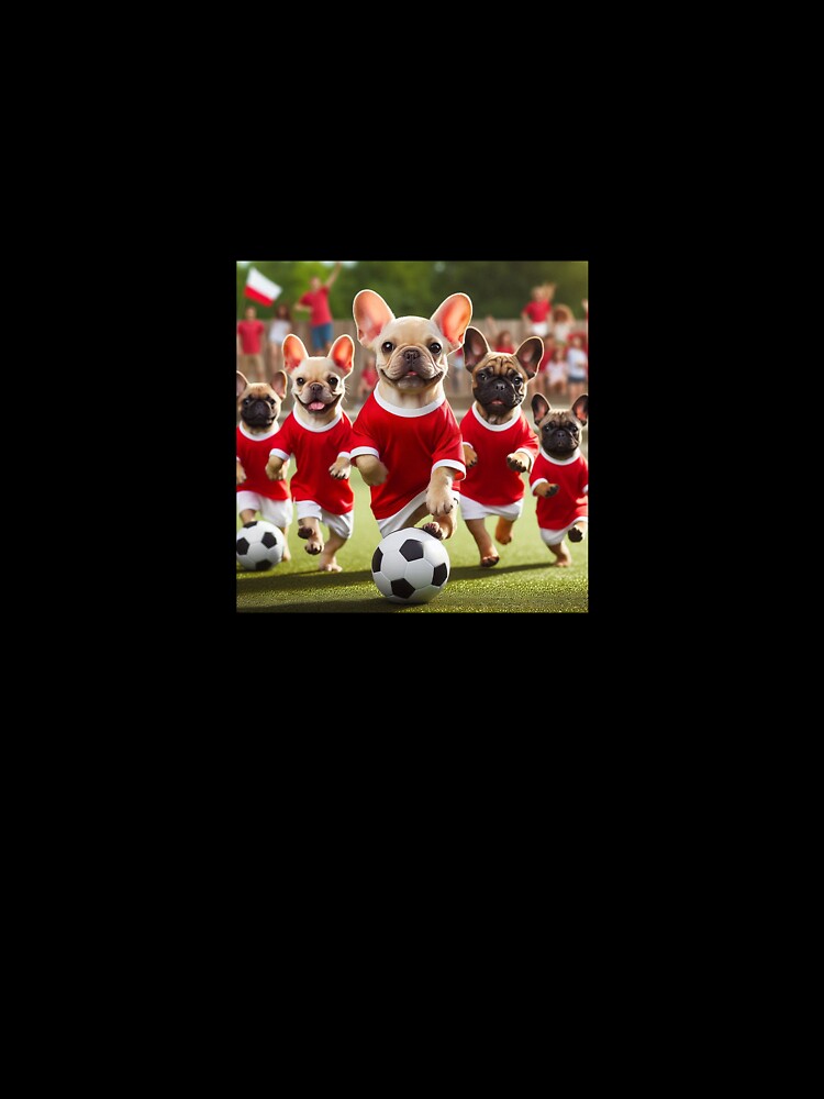 French Bulldogs love football too! Soccer and Dog Lovers - Liverpool, Manchester United, Arsenal, Nottingham Forest - Any dog, any colour by Humour House Designs