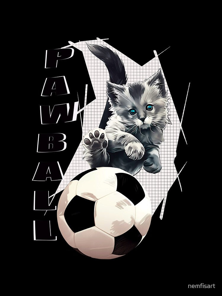 Pawball, cat football by nemfisart