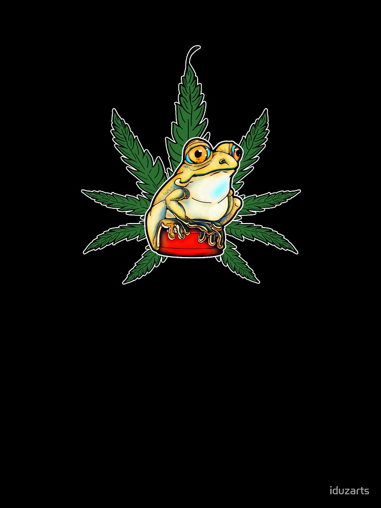 Weed frog on a grinder by iduzarts