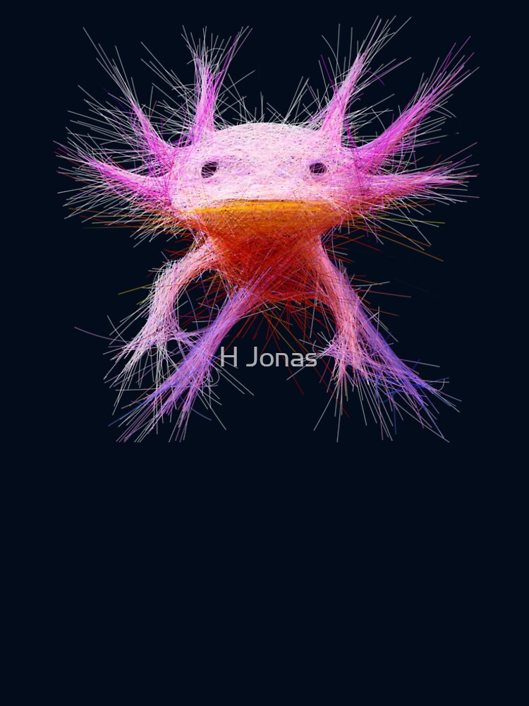 Axolotl rare, unique, different - Furry Axolotl by H Jonas