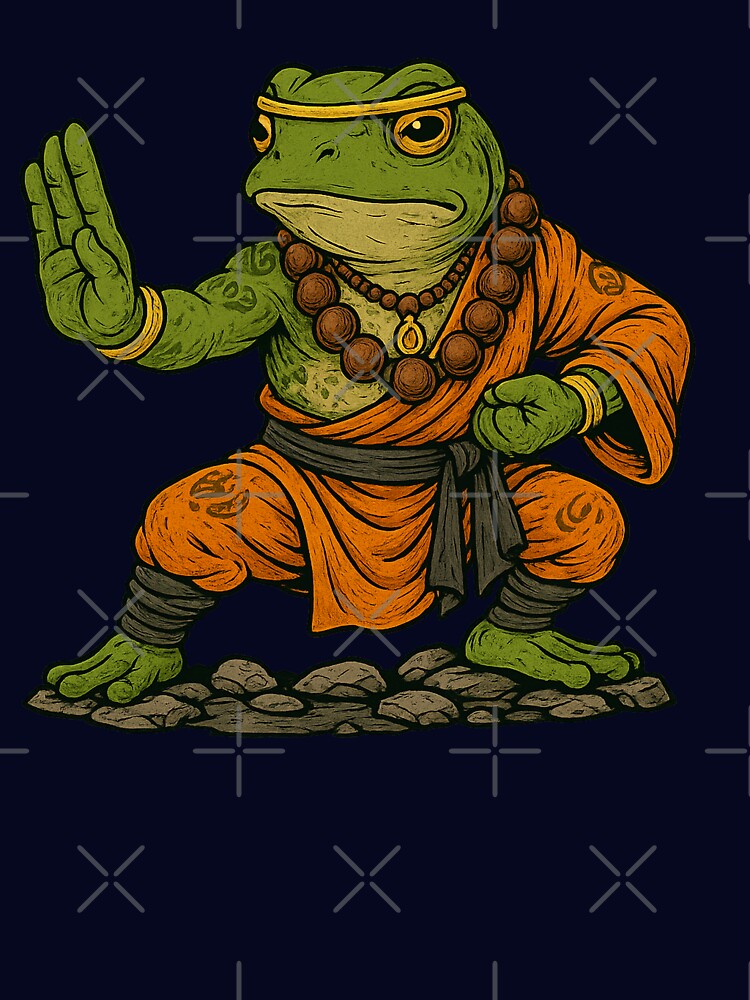 Shaolin Frog – The Calm Warrior by EchoDimension
