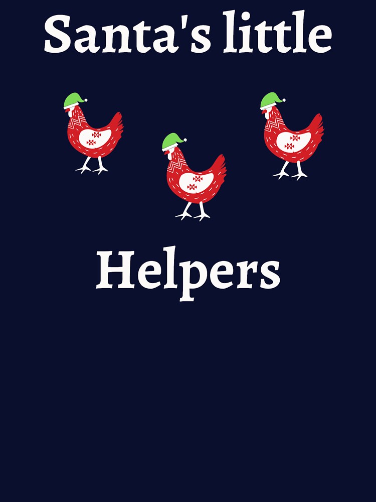 Cute Christmas Chicken Elves by Cluckin' Mad