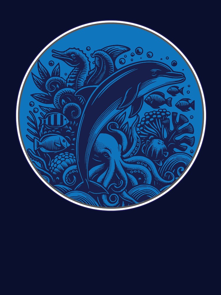 Dolphin & Ocean Friends by Analog Aura