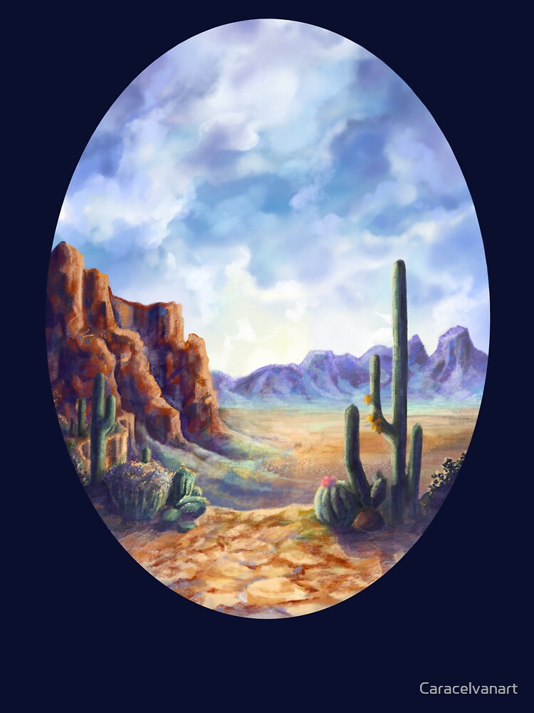 Desert Landscape by Caracelvanart