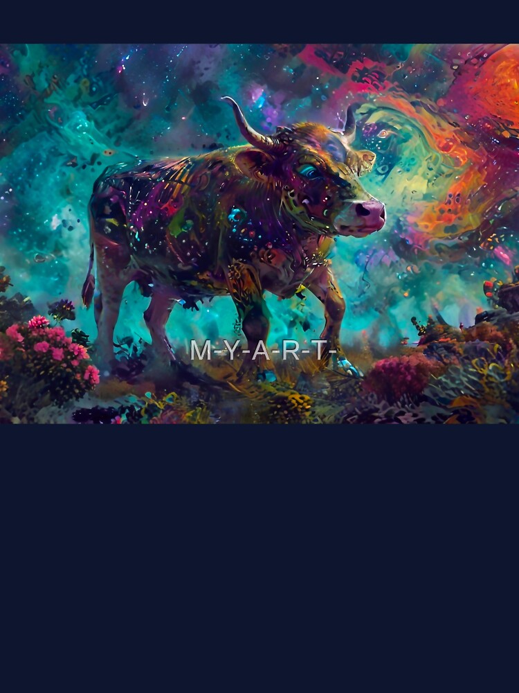 Psychedelic Cow by M-Y-A-R-T-