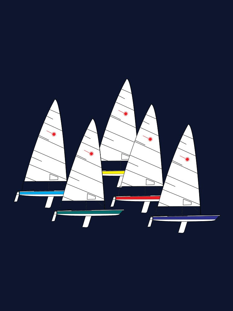 Laser Sailboats Racing by CHBB