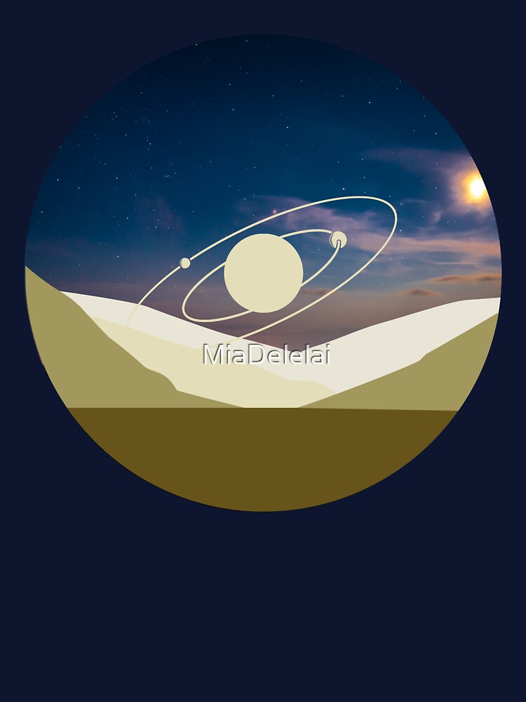 Serene Cosmic Desert Sands | Galaxy Sticker by MiaDelelai