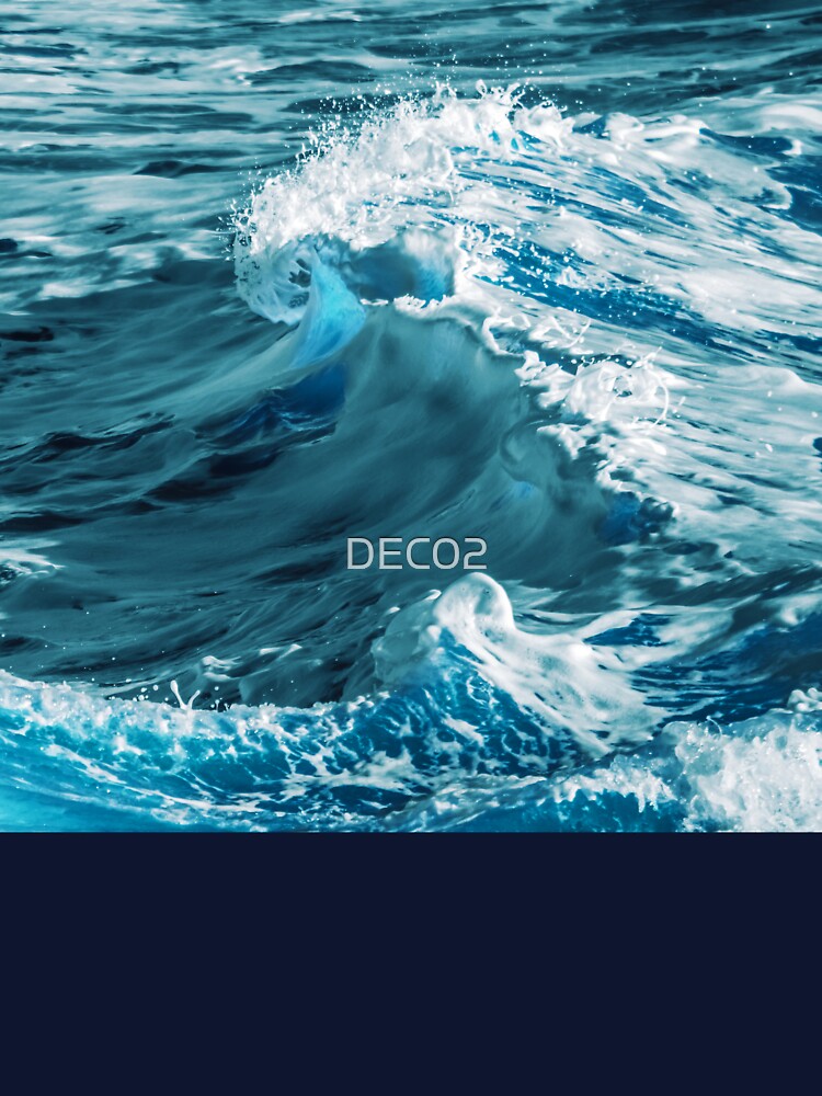 Exotic Indian Ocean Teal-Turquoise Hues With Foam by DEC02