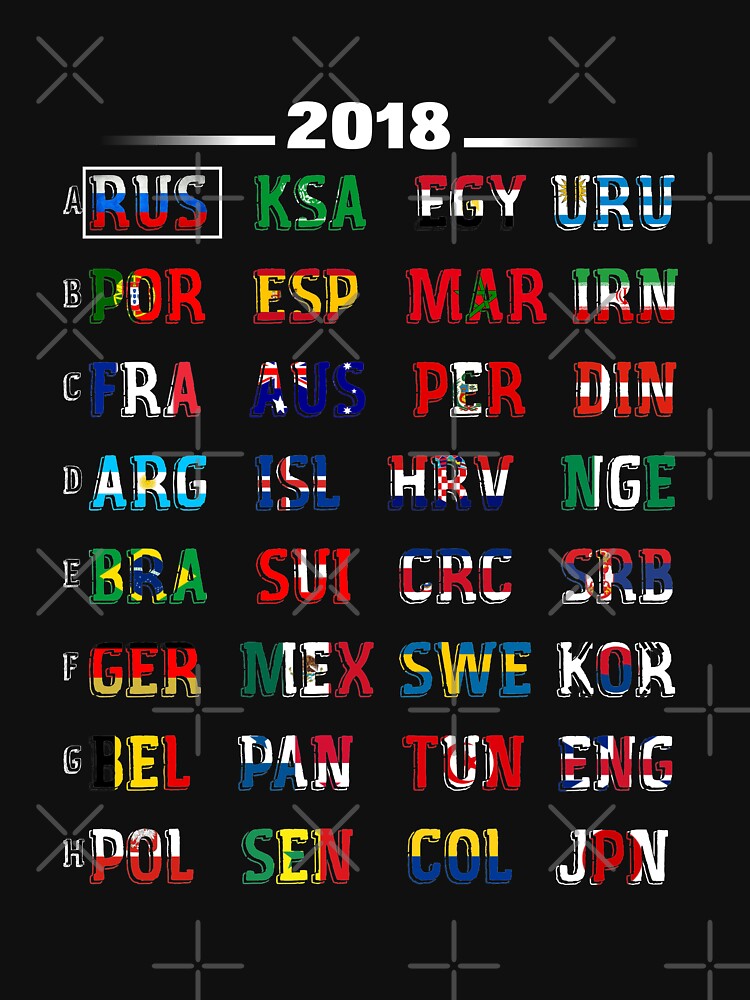 Russia Soccer 2018 National Flags T-Shirts I Love football Soccer by Tetete