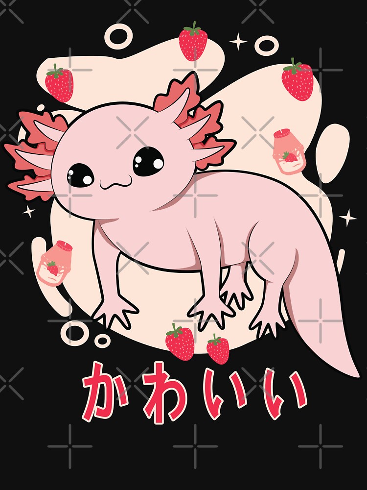 Axolotl Smiling = Axolotl Halloween Costume = Axoween by RicaGraphic