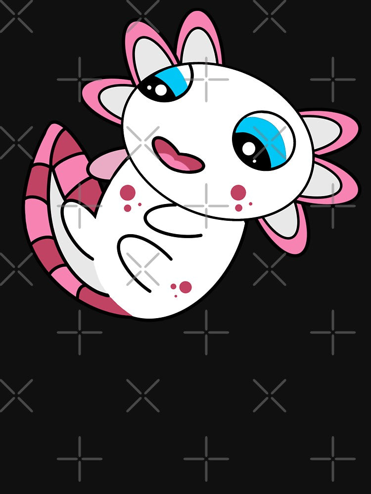 Cute Baby White Axolotl Albino Axolotl by eternallygifted