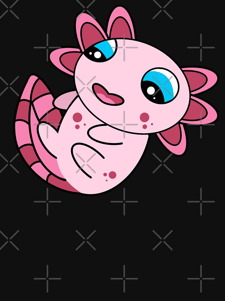 Cute Pink Baby Axolotl by eternallygifted