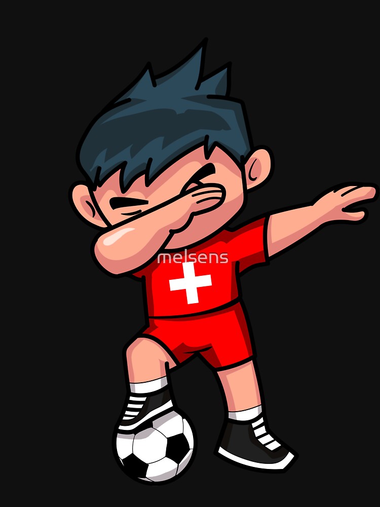 Soccer Boy Dabbing Switzerland by melsens