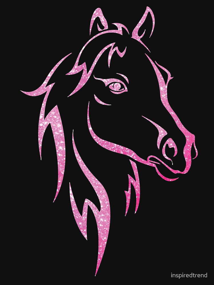 Pink Glitter Horse Clothing by inspiredtrend