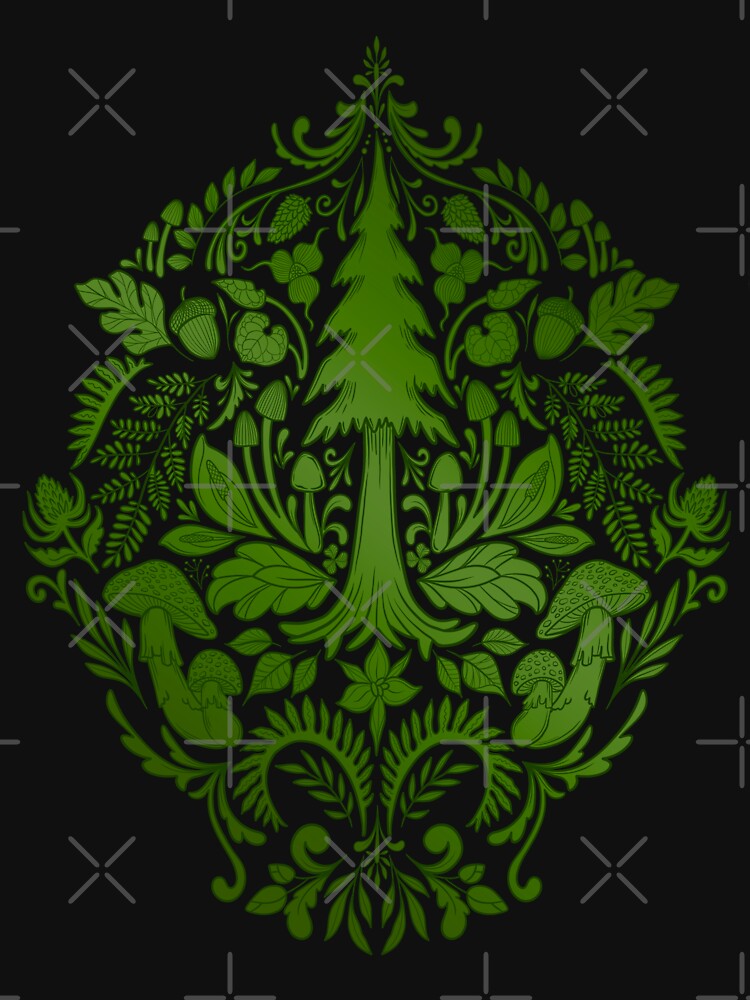 Woodland Damask by CattGDesigns