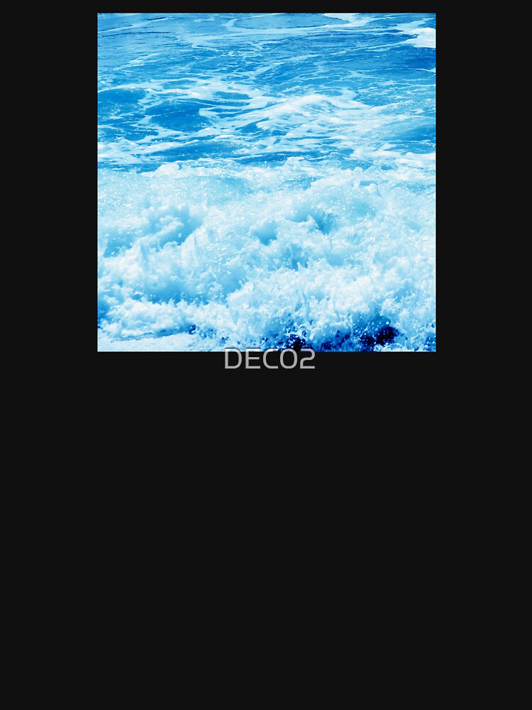 Aquamarine Ocean Waves With White Surf Art Photo by DEC02