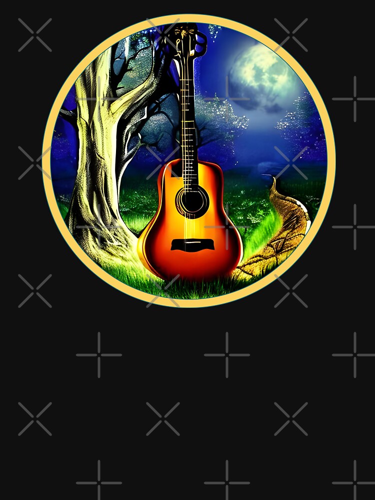 Moonlight Nature Guitar by The Love Quill
