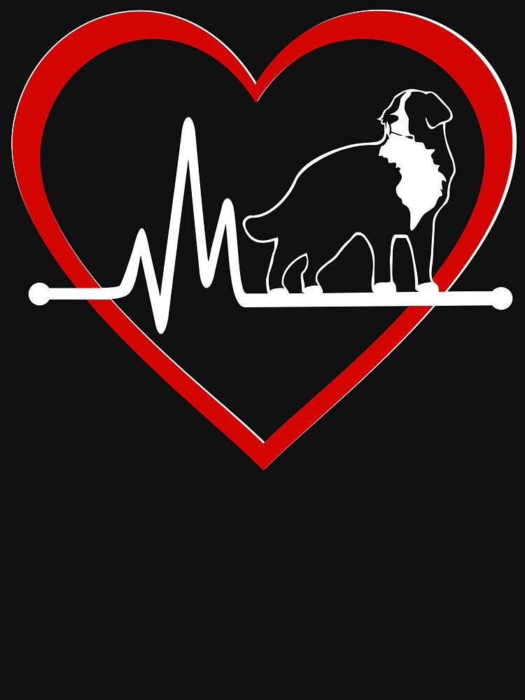 Bernese Mountain Dog Love Heartbeat | NickerStickers® on Redbubble by NickerStickers