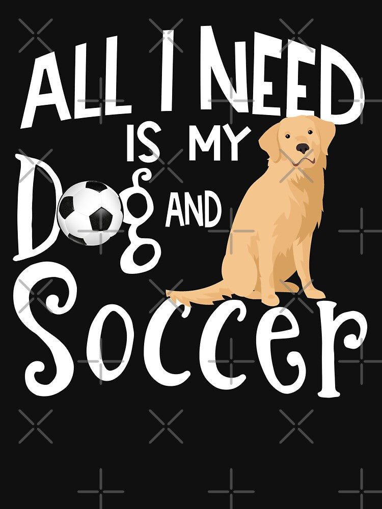 Golden Retriever Dog And Soccer by tncgifts