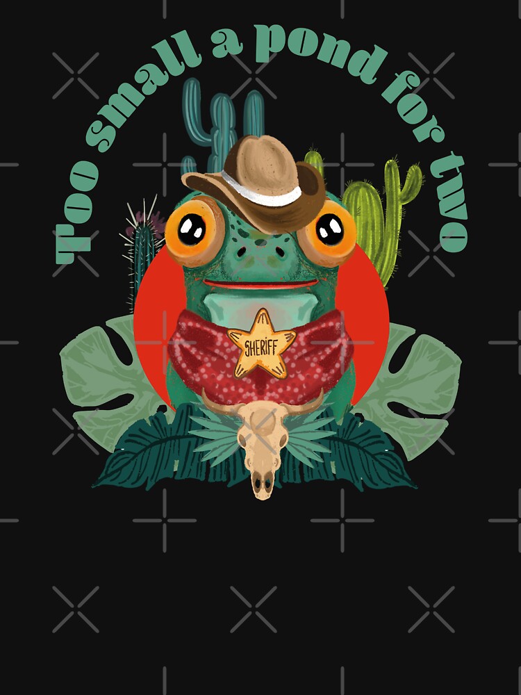 Too Small a Pond for Two – Cowboy Sheriff Frog by TheCrayonNest