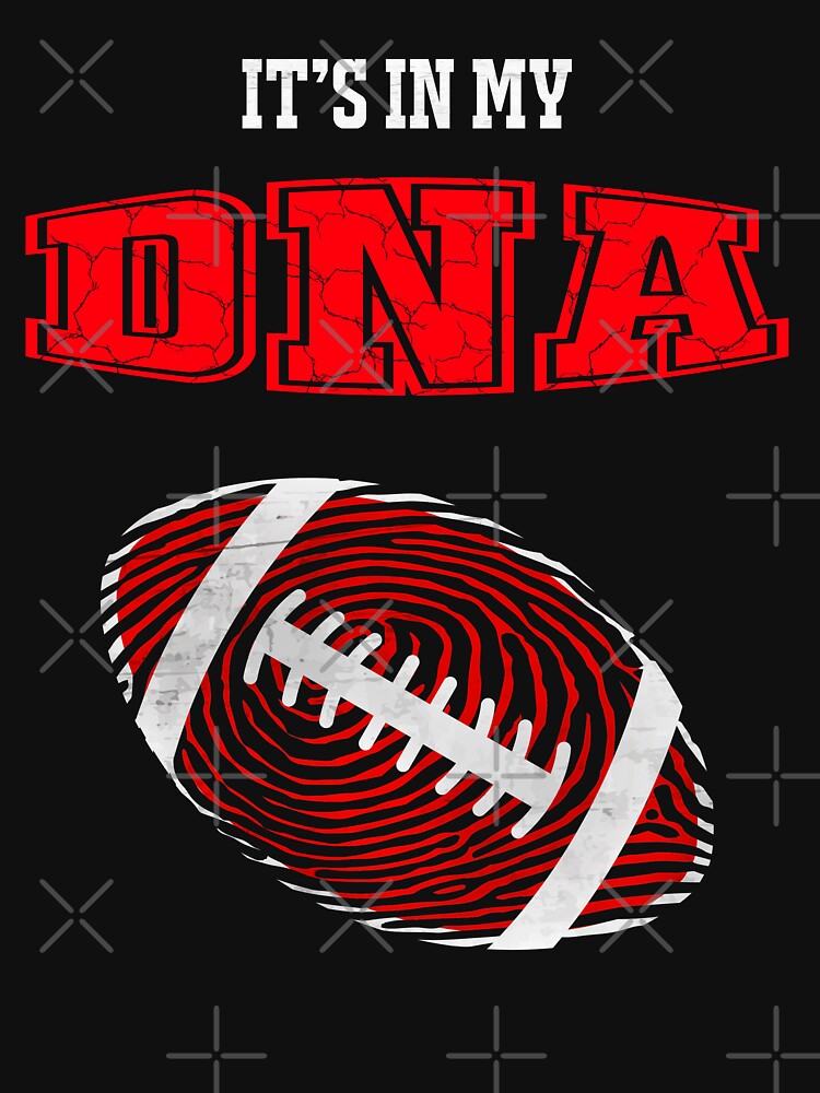 AMERICAN FOOTBALL IN MY DNA  gift for fans and players dad or son by niftee