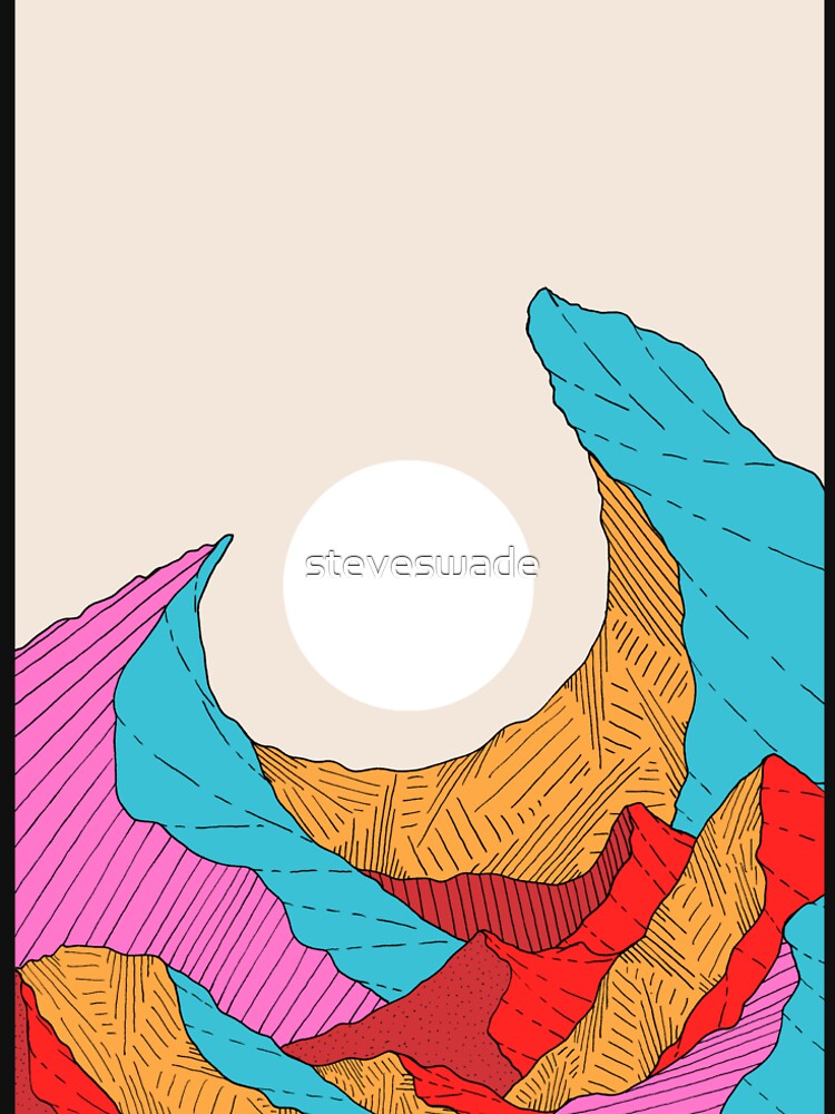 The curved mountain peaks by Swadeillustrations