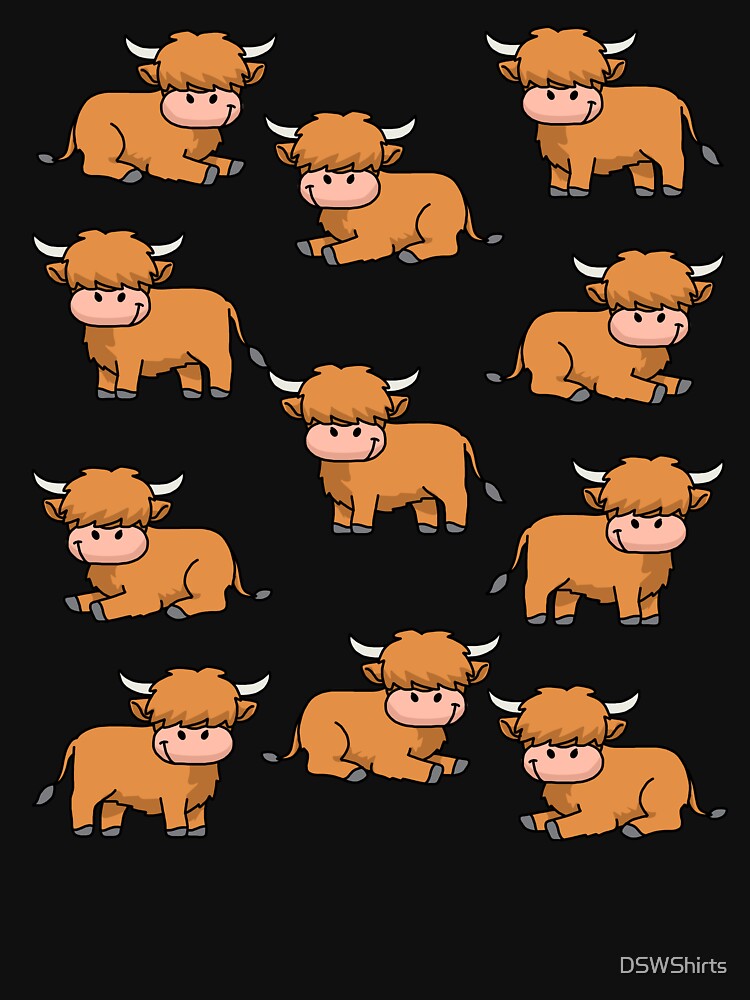 Highland Cow Gifts Men Girls Women Scottish Highland Cow by DSWShirts