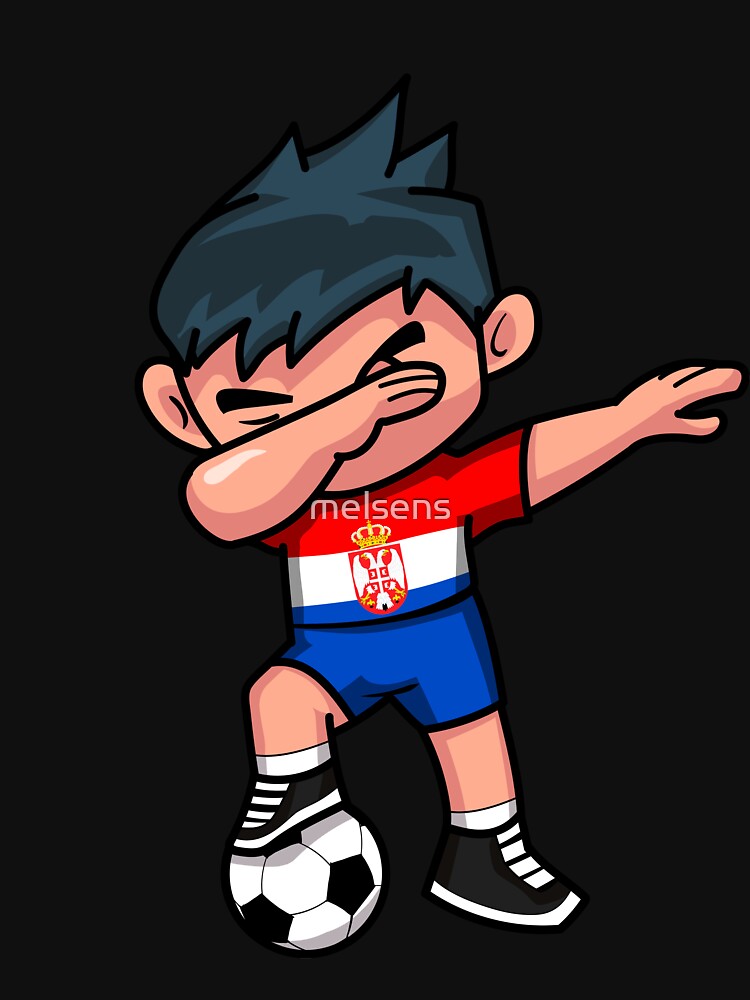 Soccer Boy Dabbing Serbia by melsens