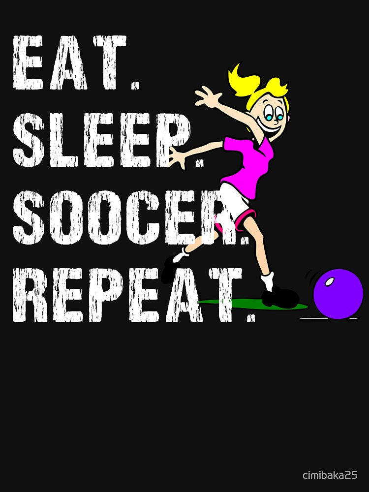 Eat Sleep Soccer Repeat Girl by cimibaka25