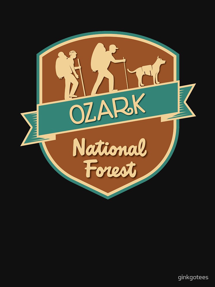 Ozark National Forest shirt, sticker, gift (W) by ginkgotees