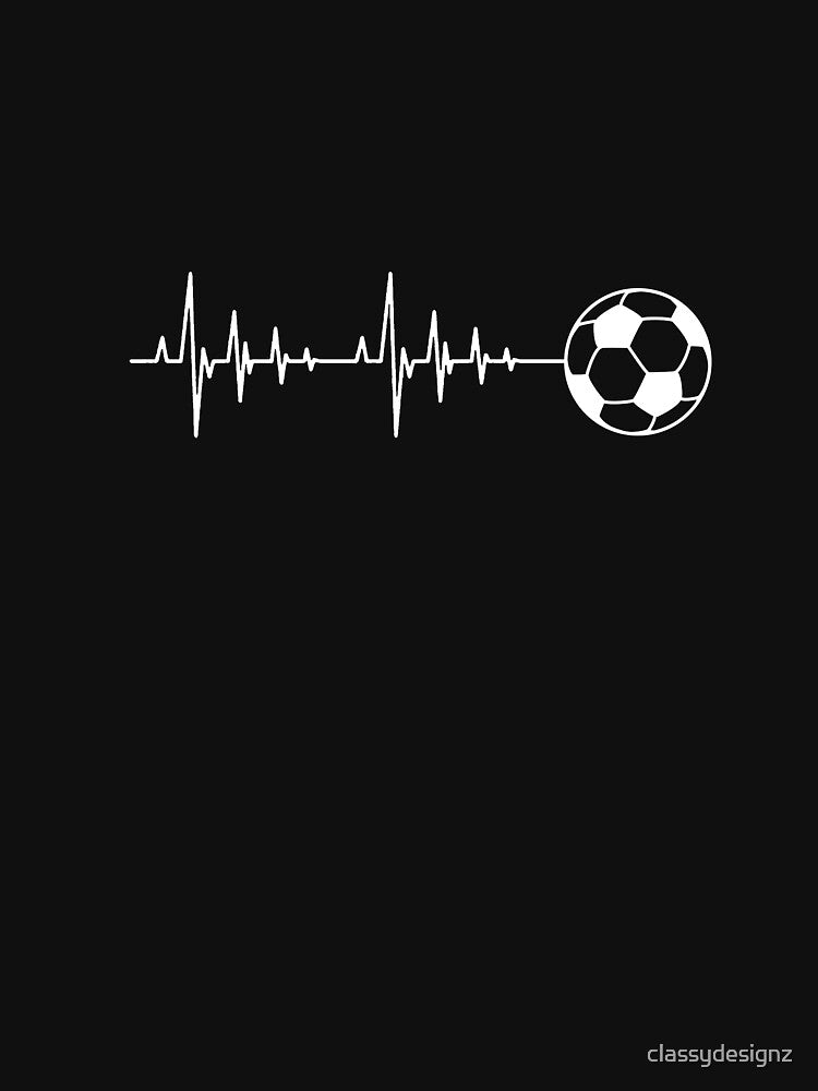 Soccer is Life Heartbeat Design by classydesignz