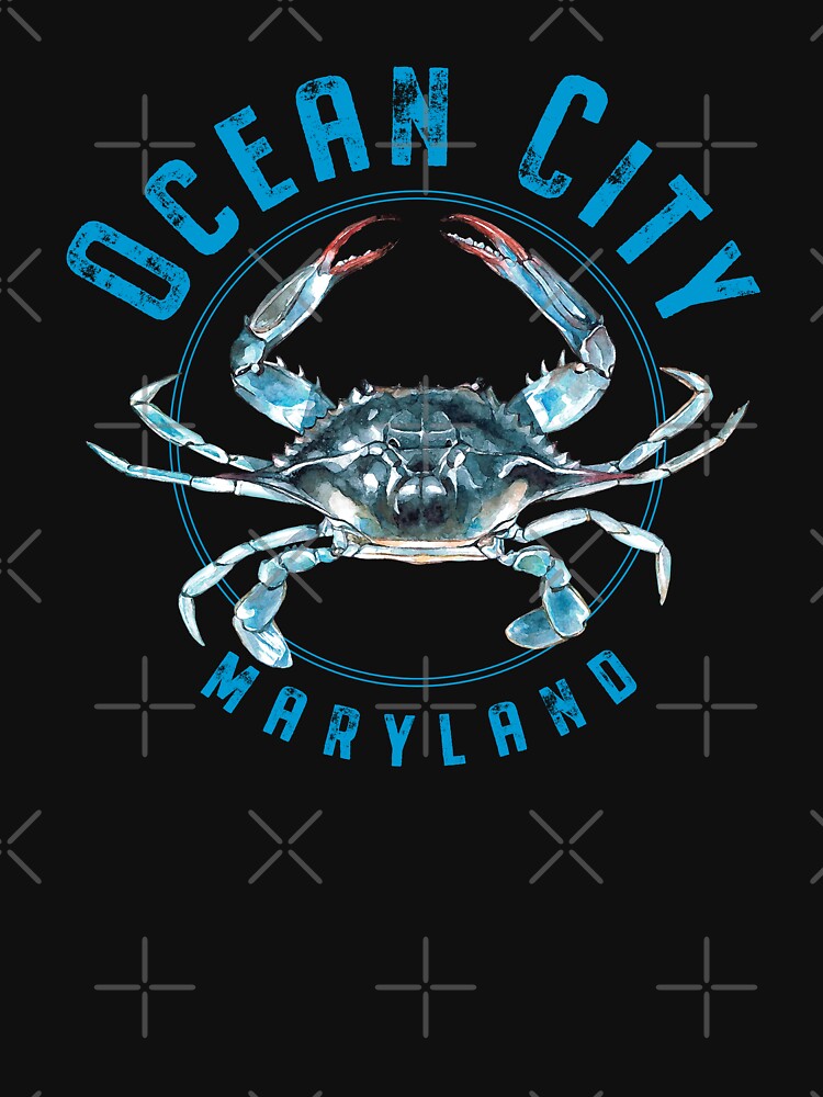 Ocean City Maryland Blue Crab Design by Futurebeachbum