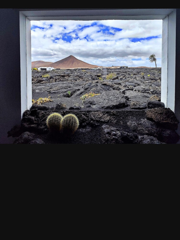 Framed View of Volcanic Landscape, Lanzarote by CanaryTalesVisuals
