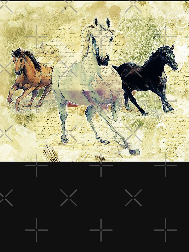Three horses Сolor print by artdragongift 15