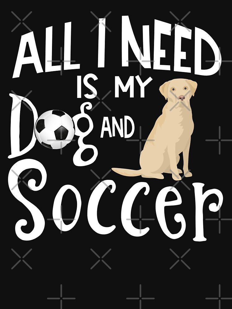 Yellow Labrador Retriever Dog Soccer Player Dog Lover Gift Cute Funny Saying by tncgifts