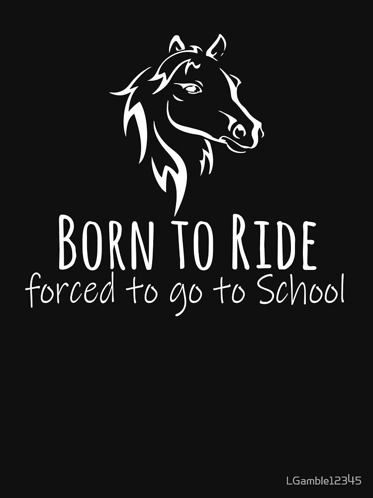 Top Horse Love Born to Ride Girl Gift Design by LGamble12345
