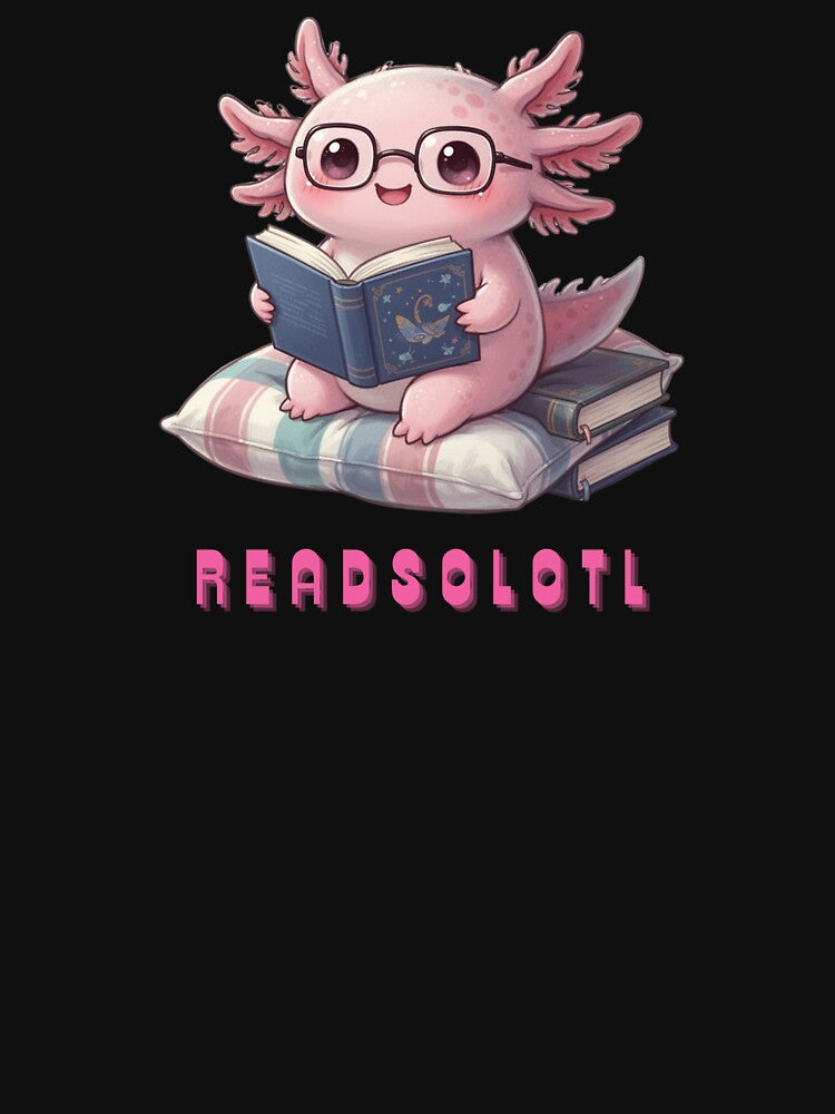 Cute readsolotl axolotl reading book sticker by SkyTrailKin