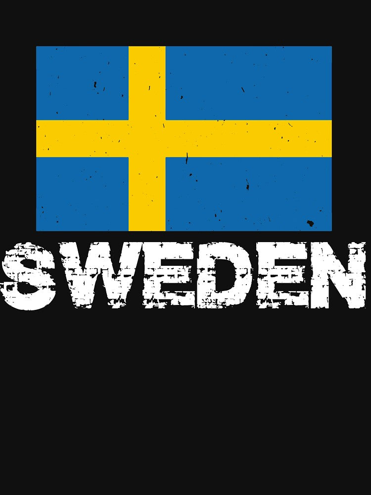Sweden Flag T-Shirt for Men and Women by AllStarMerch