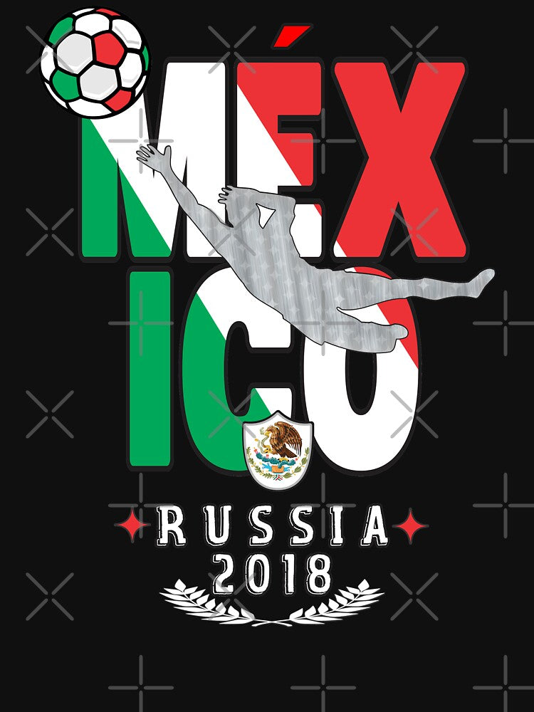 Mexico world cup soccer Russia in 2018 Tshirt by Tetete