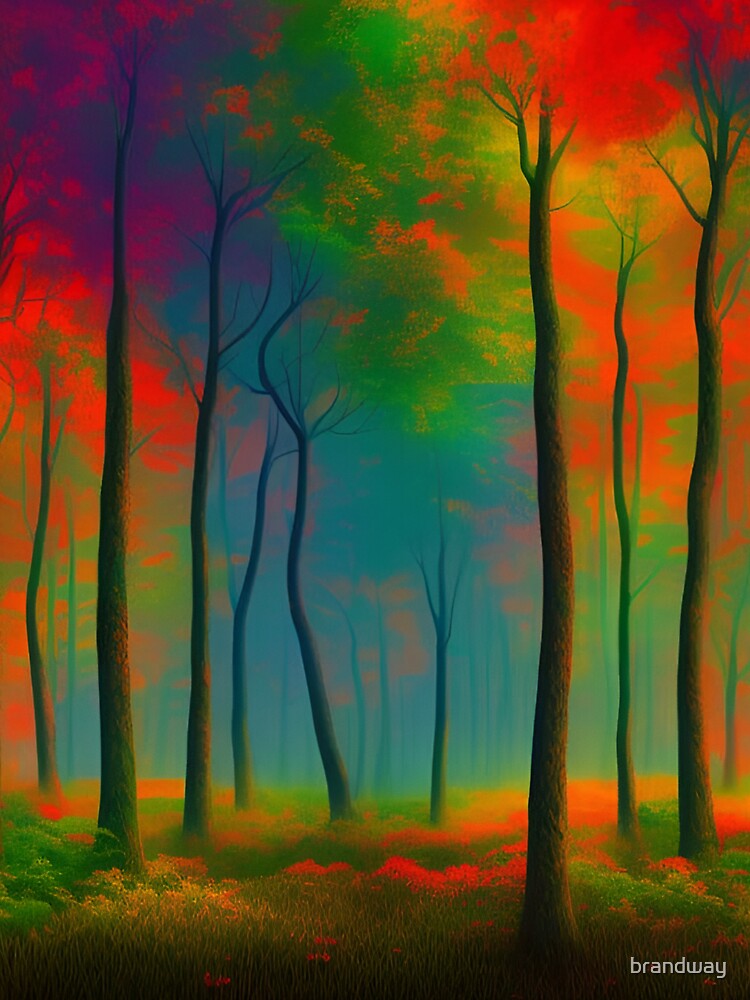 Colorful autumn forest by brandway