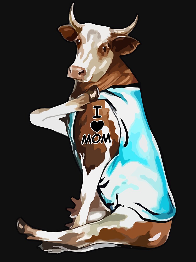 Cow Lover Cow I Love Mom by davidttenglish
