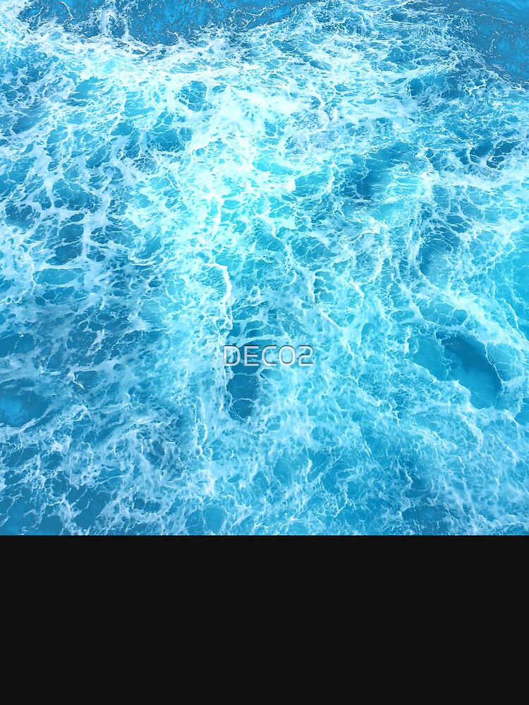 Breathtaking Aqua Blue Ocean With White Foamy Surf by DEC02