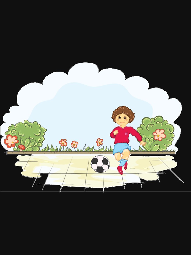 Kid Playing Soccer Essential T-Shirt by dianesandraon