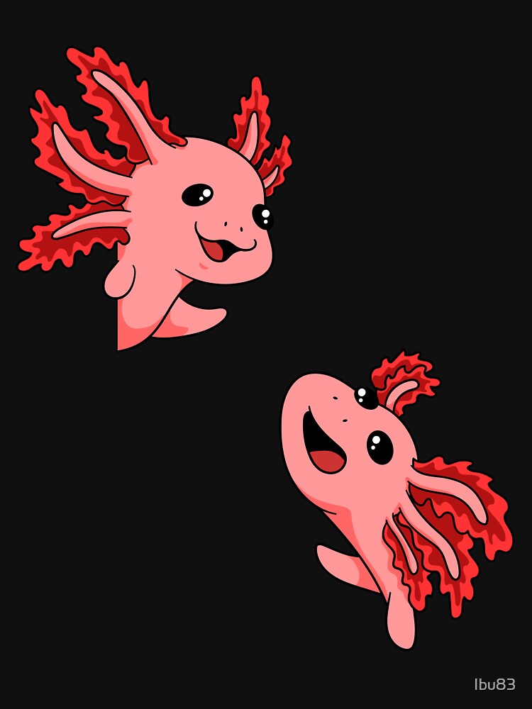 Axolotl gift Japanese Anime kawaii by Ibu83