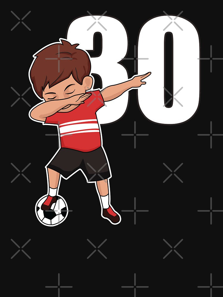 Awesome Soccer Player Number 30 Soccer Athlete Athletic Sports Team by VollLaser