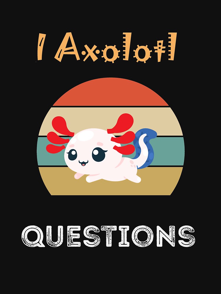 I Axolotl Questions gift Kids Blue Salamander Plush Axolotl Gift by LeGasol